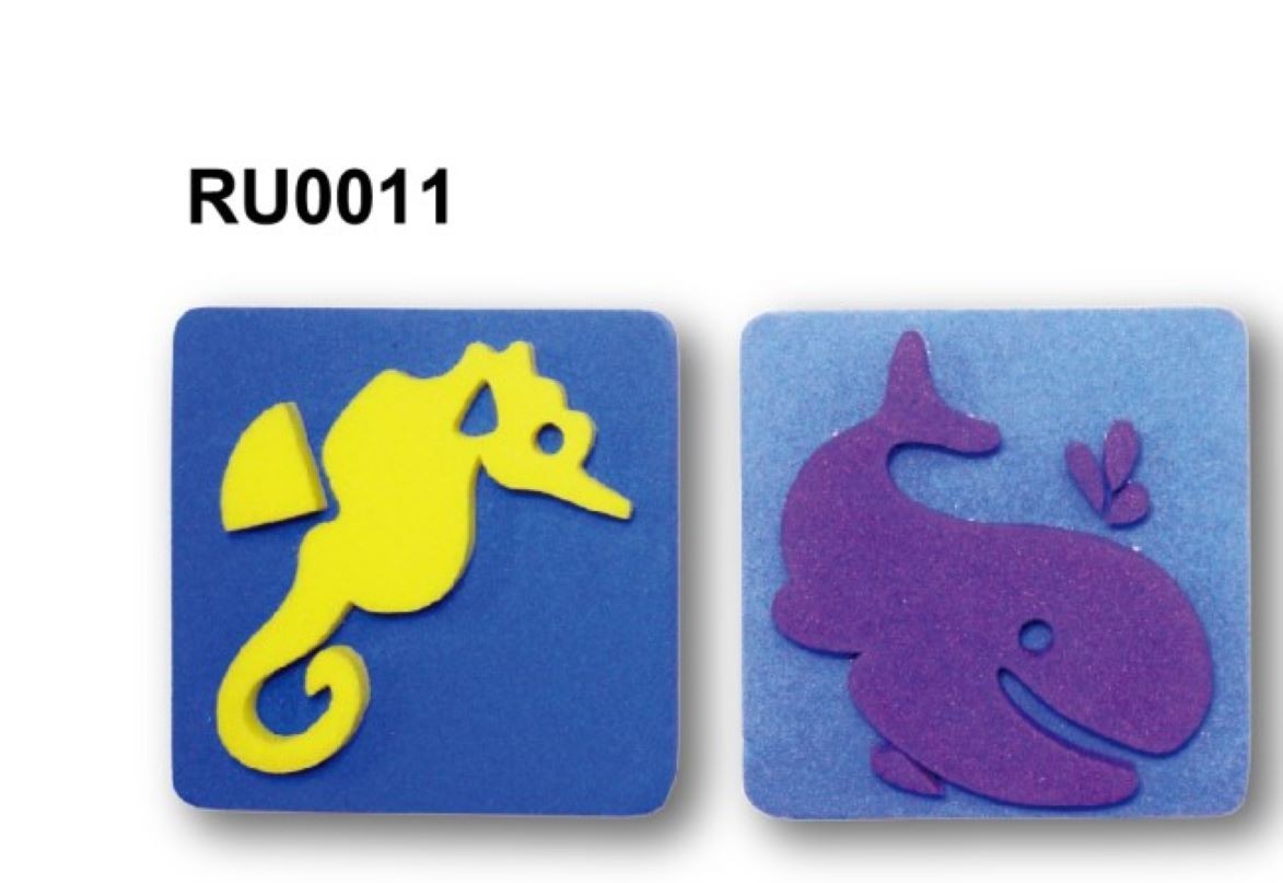RU0011海洋動物圖騰橡皮印章 EVA印章